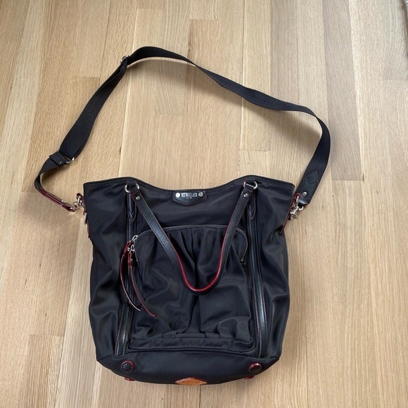 MZ Wallace Black Nylon Tote Bag